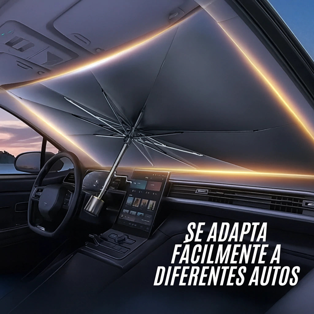 Parasol Retráctil Premium para Autos-Protección total contra el calor y los rayos UV
