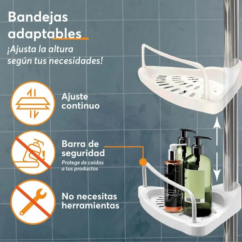 AquaSpace™ Tu ducha ordenada desde hoy sin tocar paredes