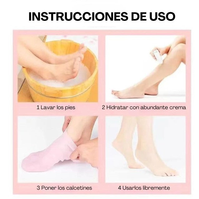 CALCETINES DE SILICONA PARA LA HIDRATACION Y CUIDADO DE LA PIEL DE TUS PIES