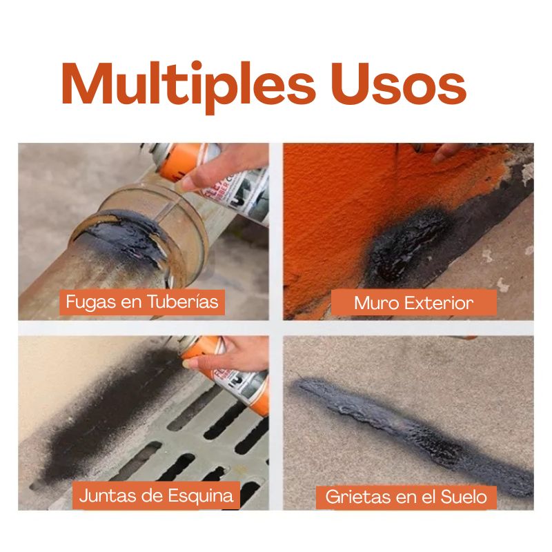 ⭐ SELLADOR IMPERMEABLE MULTIUSOS 700 ML, techos, tuberías, paredes , y  otros.