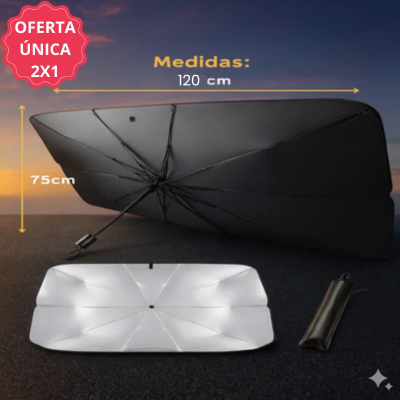 Parasol Retráctil Premium para Autos-Protección total contra el calor y los rayos UV