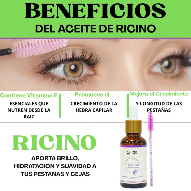 ACEITE DE RICINO PARA PESTAÑAS Y CEJAS