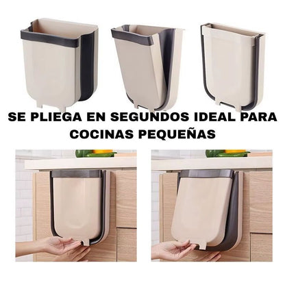 BASURERO PLEGABLE. Se pliega en segundos, Gana Espacio Libre en tu Cocina desde el primer uso.