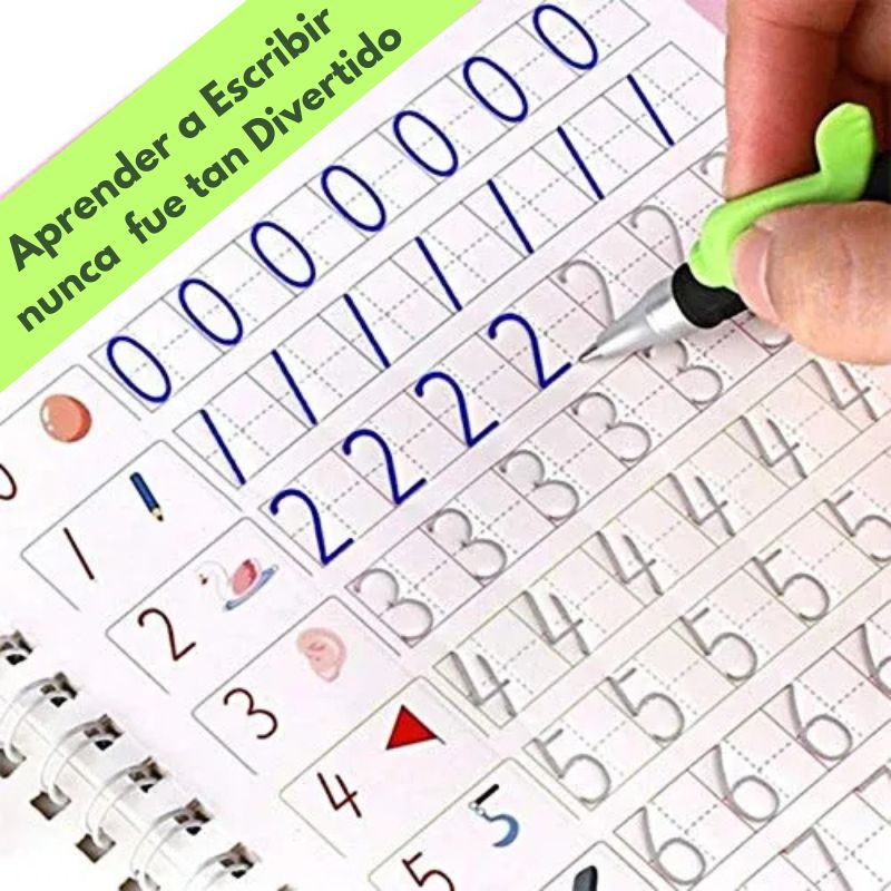 SET CUADERNOS MAGICOS  CALIGRAFÍA MONTESSORI, Reutilizables.