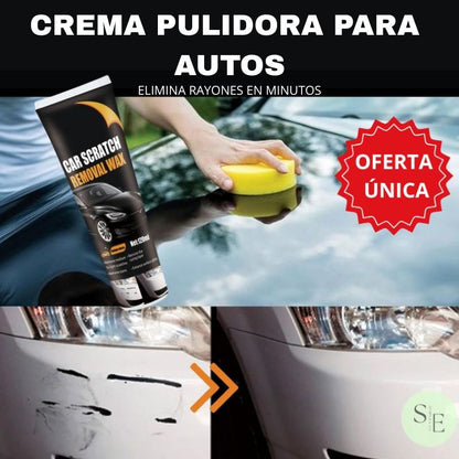 CREMA PULIDORA PARA AUTOS-Borra rayas leves- Recupera apariencia original al instante