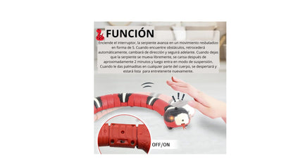 SERPIENTE INTERACTIVA ELECTRÓNICA  PARA GATOS