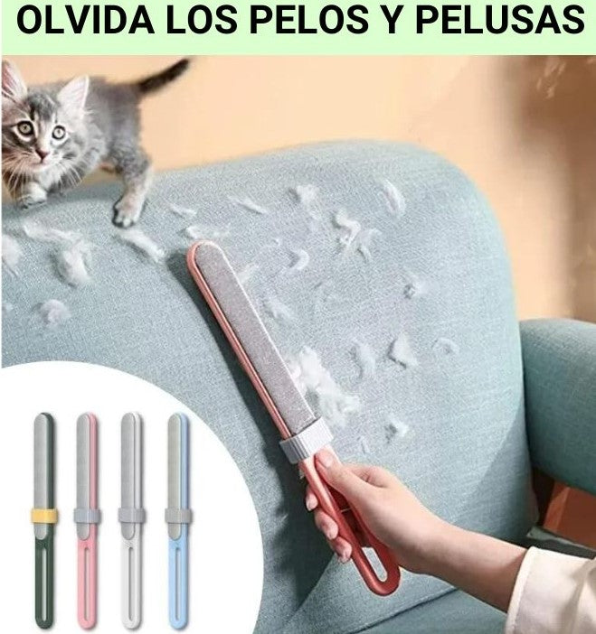 CEPILLO ELECTROSTATICO PARA QUITAR  PELOS Y PELUSAS DE MASCOTAS