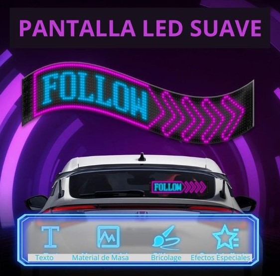 PANEL RGB LED PARA AUTOMOVIL