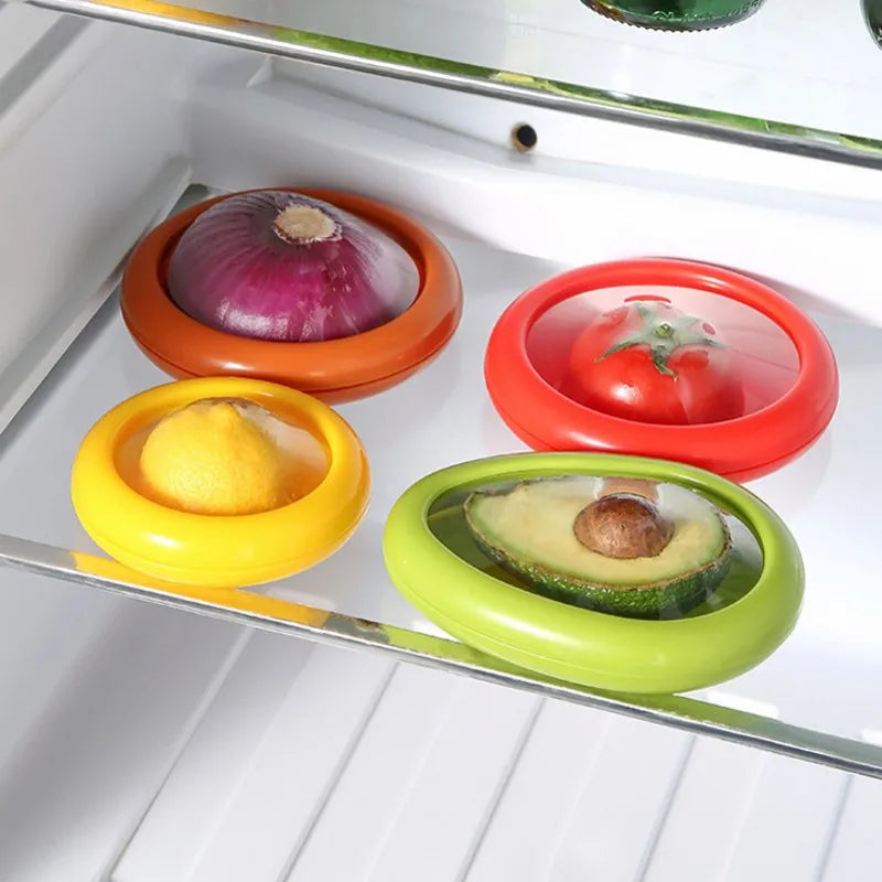 CONTENEDORES  REUTILIZABLES  PARA ALMACENAR FRUTAS Y VERDURAS CORTADAS EN REFRIGERADOR