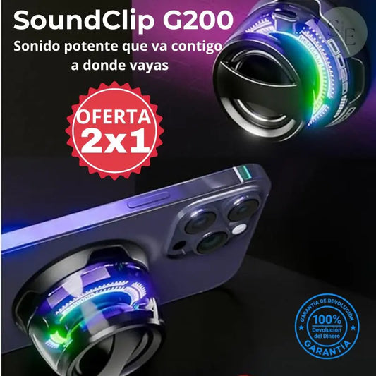 🔥2x1 SOUNDCLIP G200 - Sonido potente que va contigo a todas partes